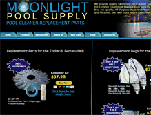 Tablet Screenshot of moonlightpoolsupply.com